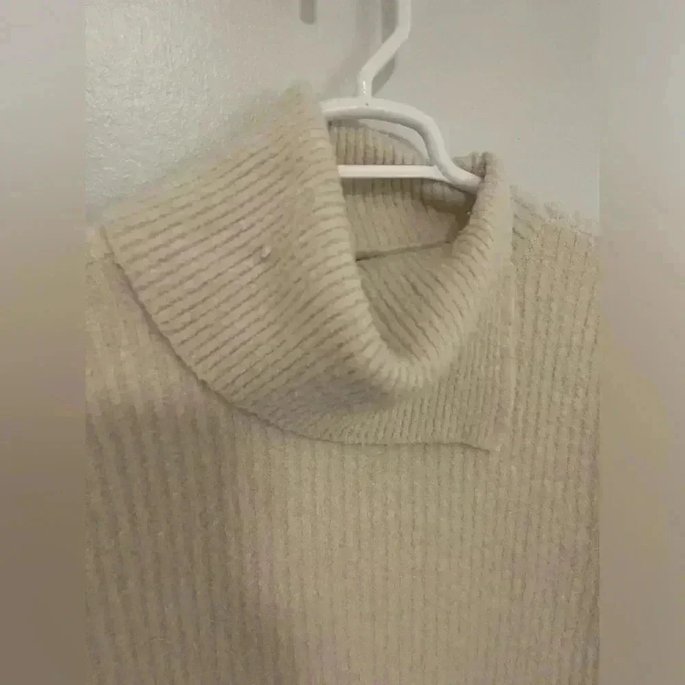 LILLA P Easy Split Collar Sweater, Salt